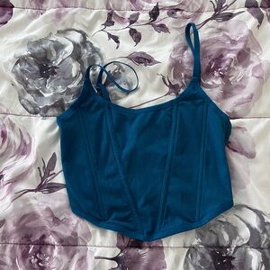 Blue crop top!